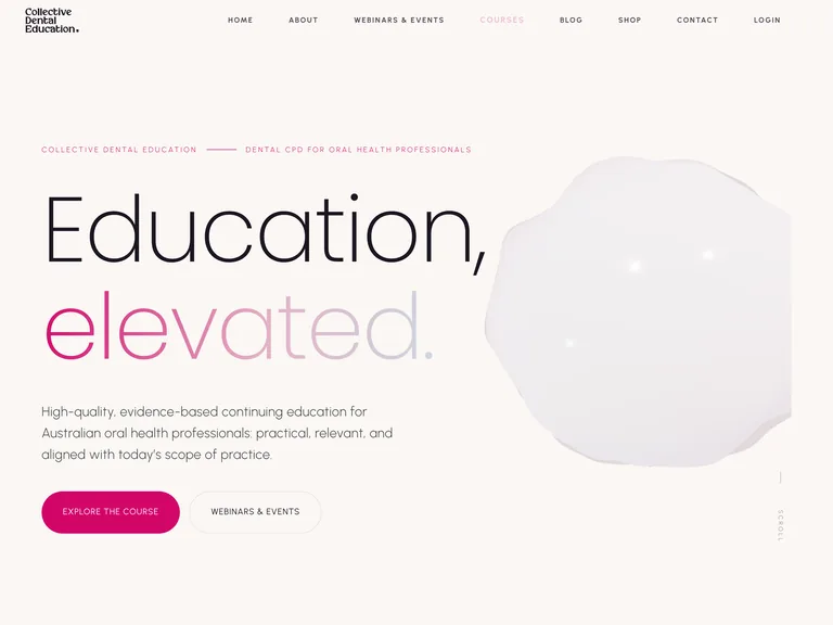 Collective Dental Education website