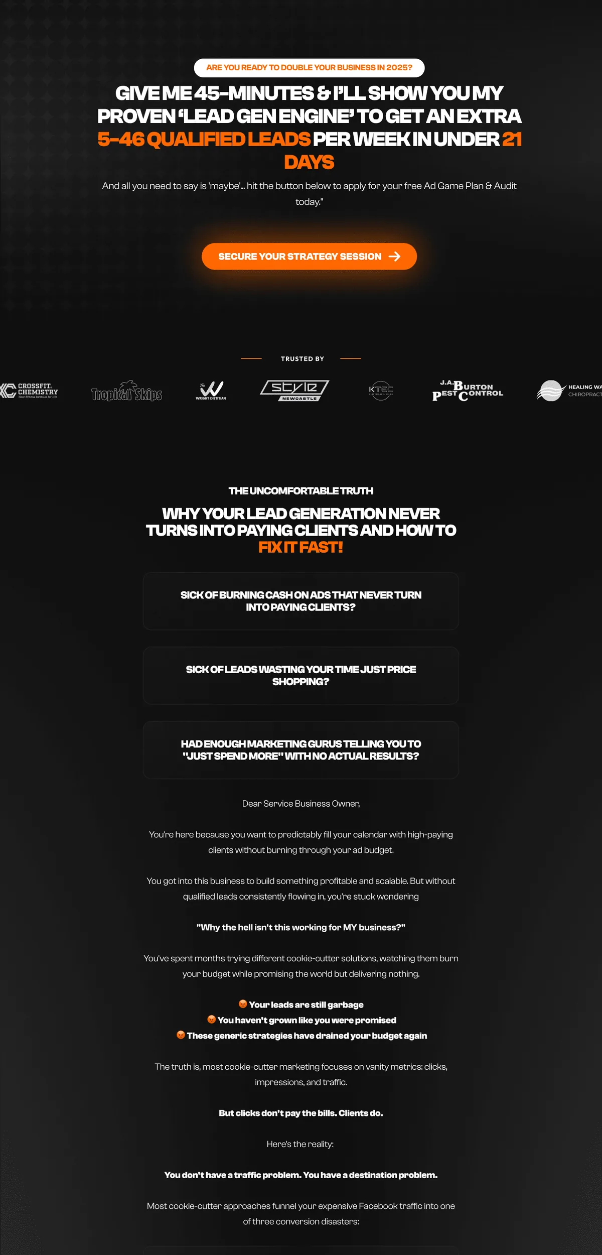 Xcelerate Digital Systems landing page